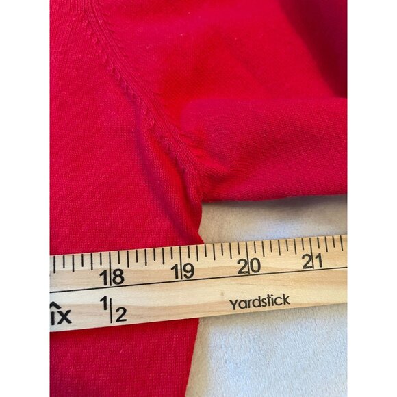 U.S. Polo Assn. Mens Red V-Neck Sweater Y2K Size L Preppy Acadamia Logo - Picture 3 of 7